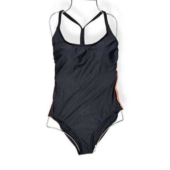 All In Motion Black Medium Coverage One piece Swimsuit Medium 8-10 - Picture 1 of 4